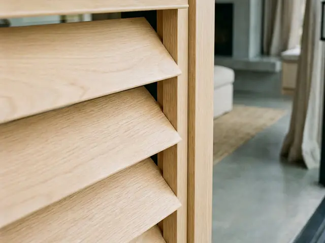 Basswood timber plantation shutters